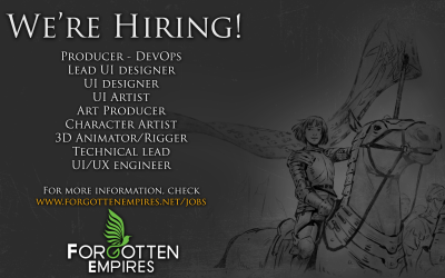 Forgotten Empires is hiring!